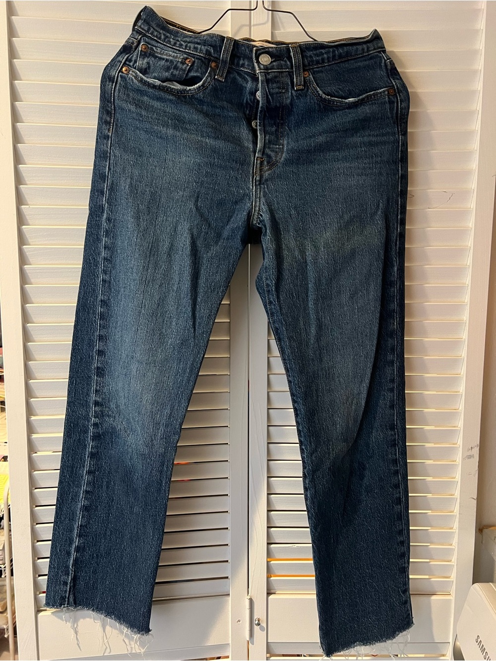 Levi's Premium Wedgie Straight Blue Jeans Size 28